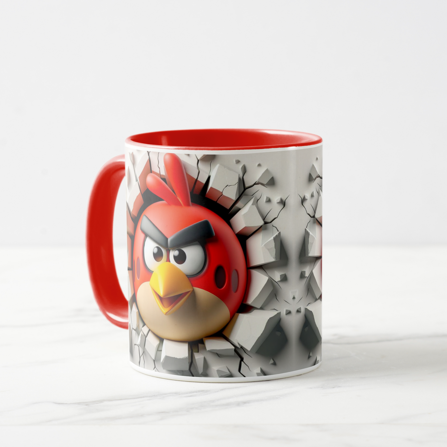 Angry birds Inspired Cartoon Character Mug