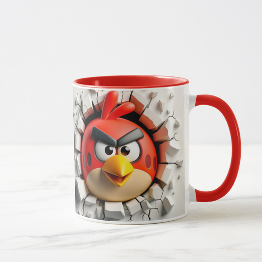 Angry birds Inspired Cartoon Character Mug