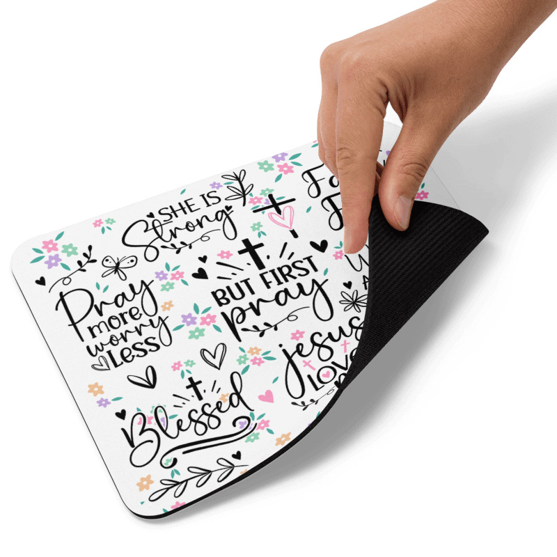 But First Pray Mouse Pad