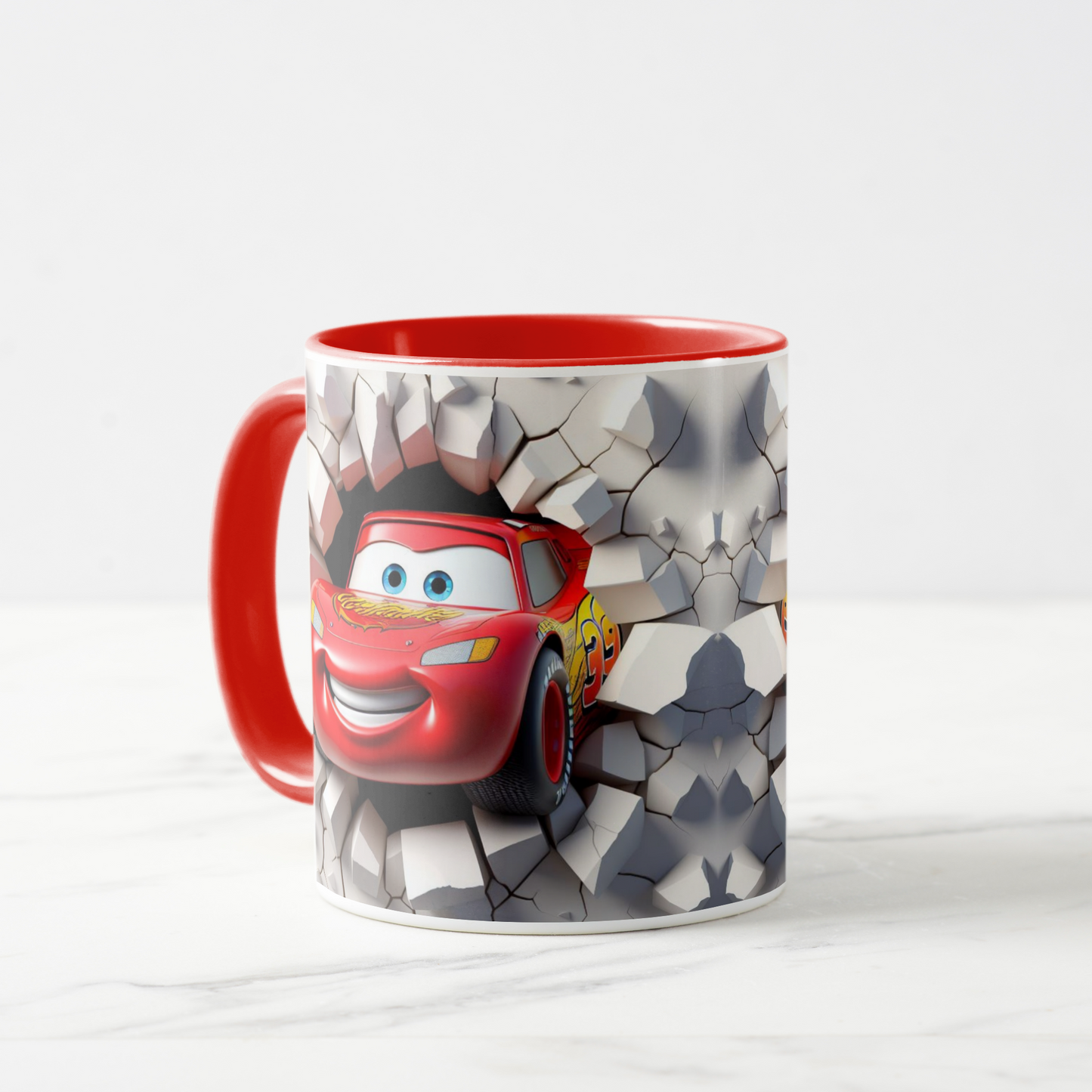 Cars-Inspired Cartoon Character Mug