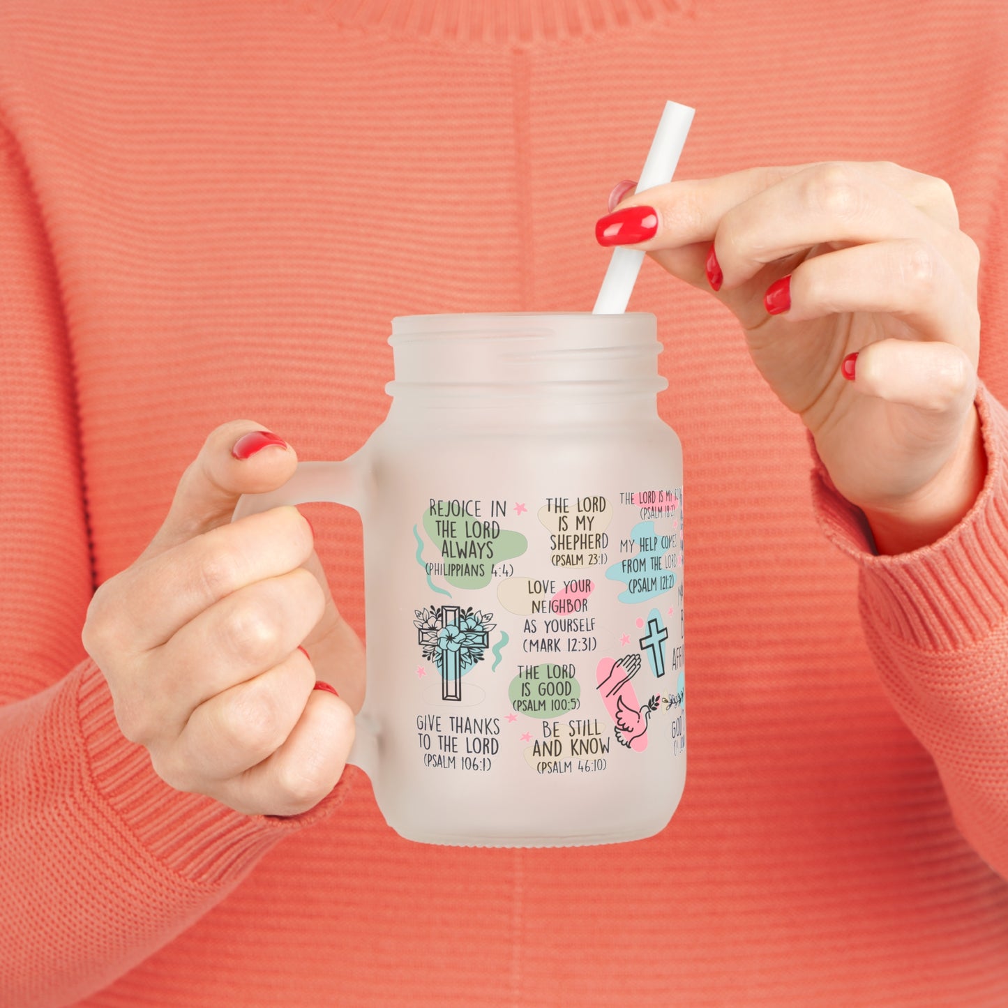 Bible Affirmations Skinny Tumbler – 600ml / 20oz
