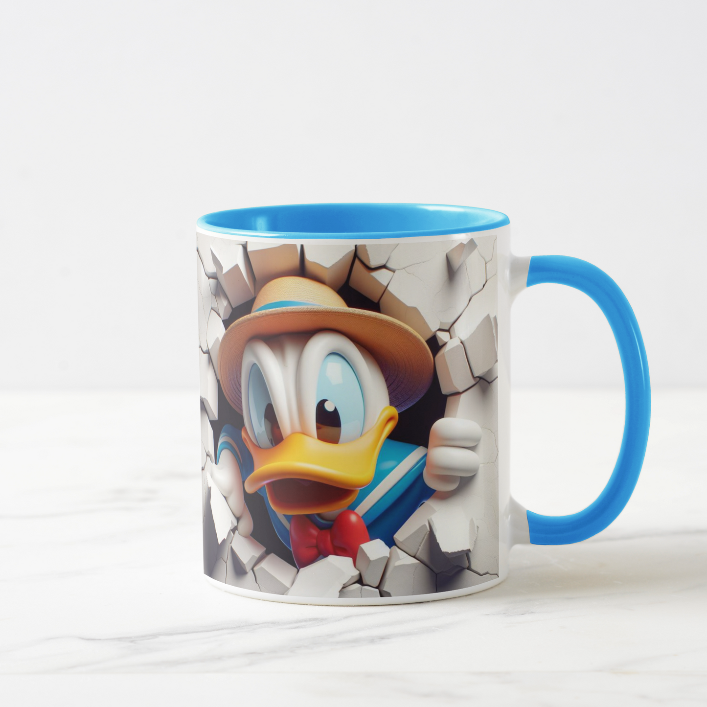 Donald Duck-Inspired Cartoon Character Mug