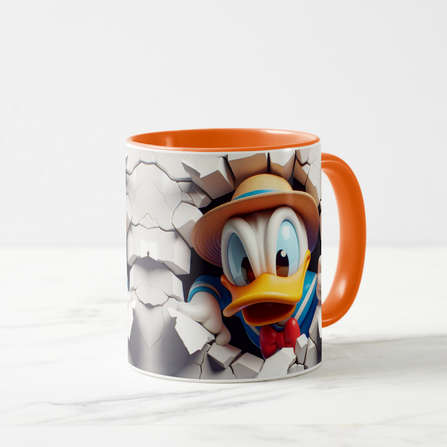 Donald Duck-Inspired Cartoon Character Mug
