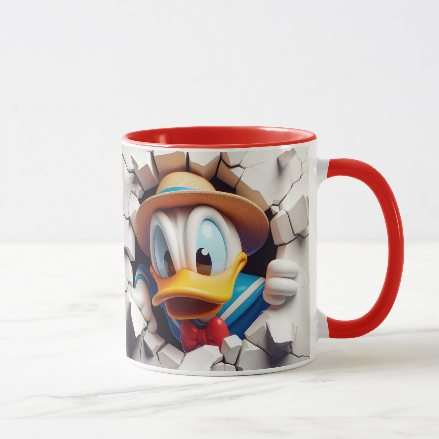 Donald Duck-Inspired Cartoon Character Mug
