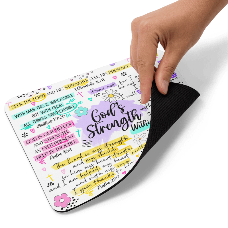 God's Strength Within Mouse Pad