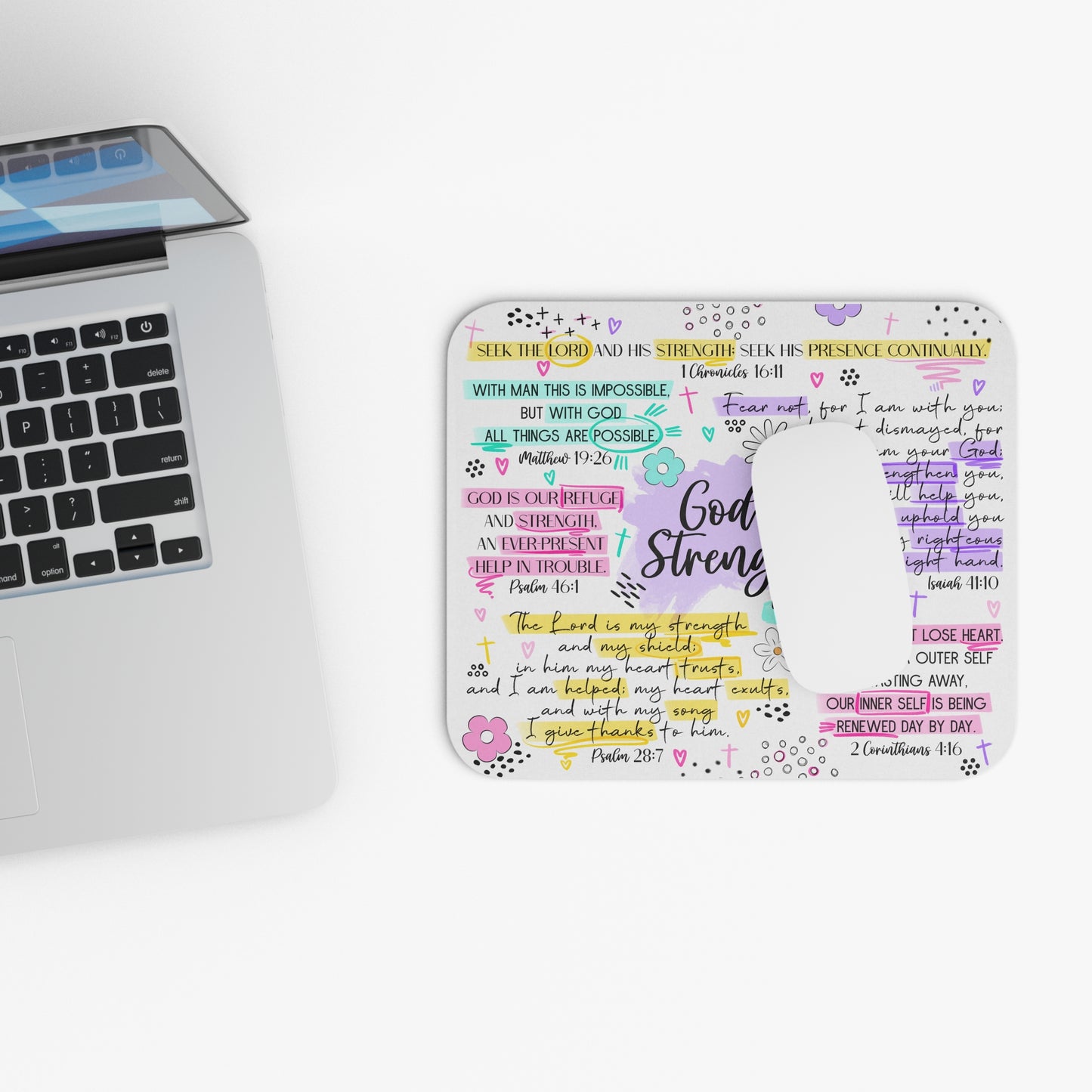 God's Strength Within Mouse Pad