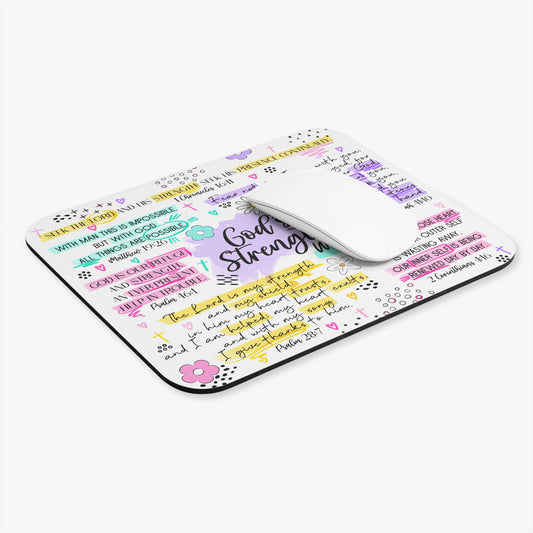 God's Strength Within Mouse Pad