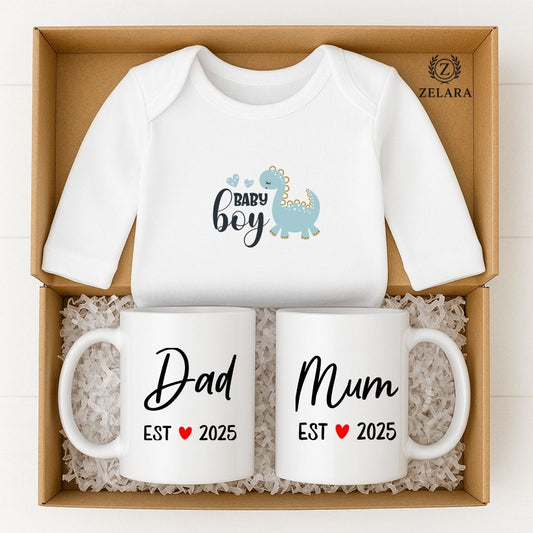 New Baby Boy Parents Gift Set - Baby Boy