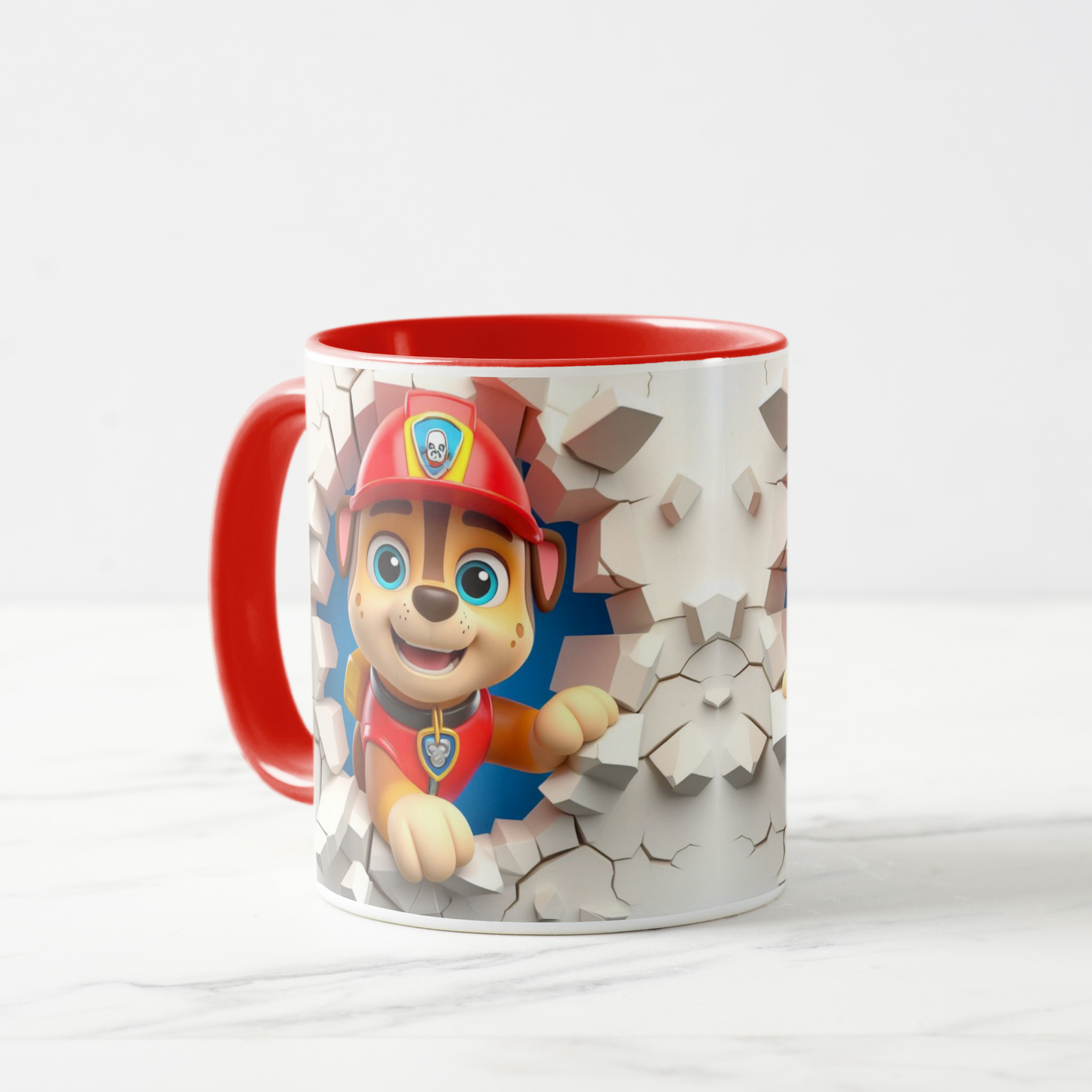 Paw Patrol-Inspired Cartoon Character Mug