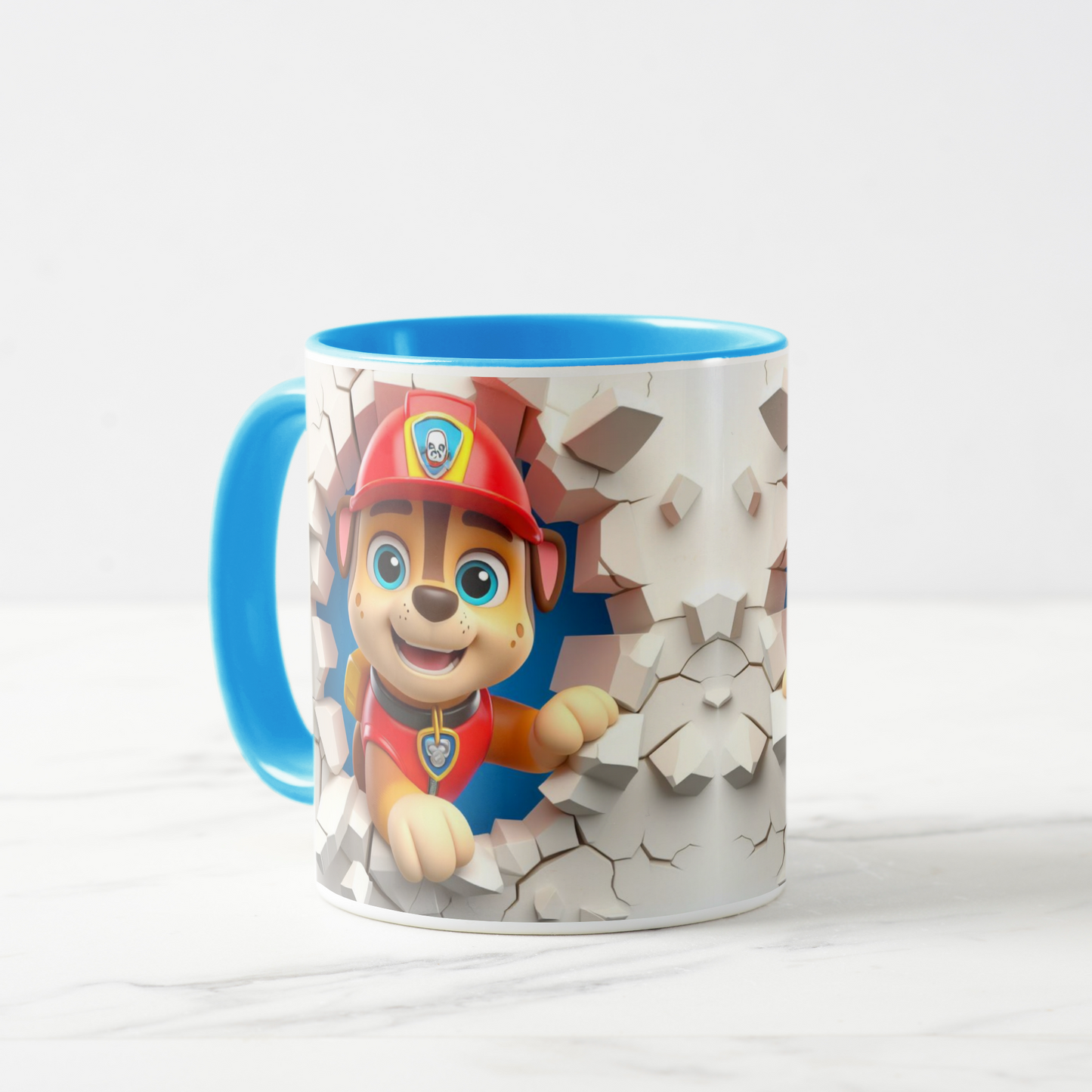 Paw Patrol-Inspired Cartoon Character Mug
