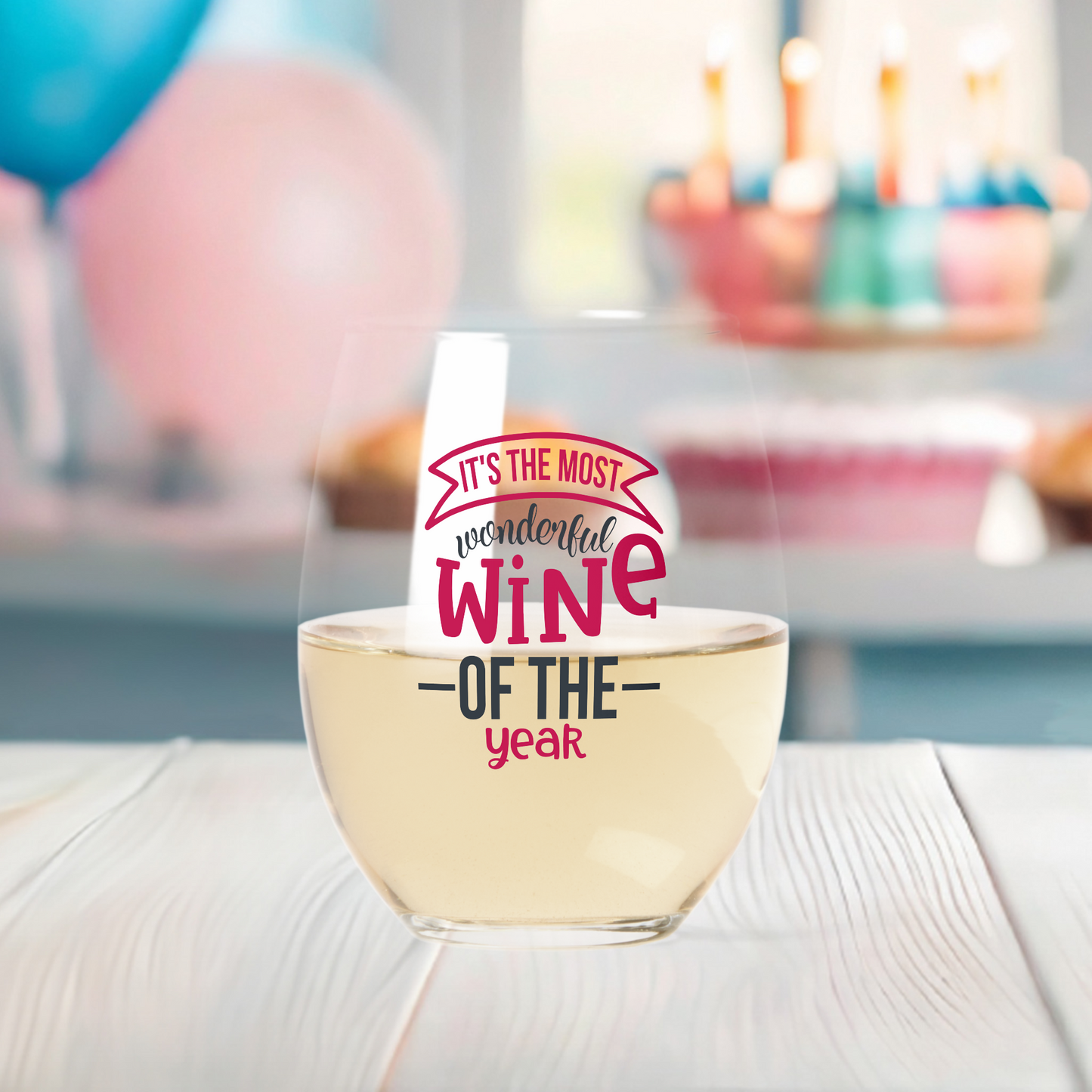 Stemless Christmas Wine Glases