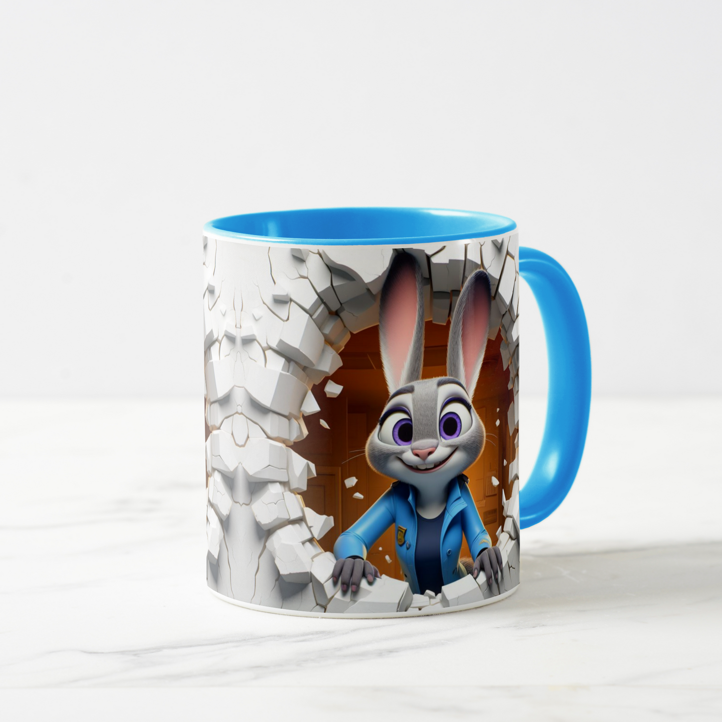Zootopia Inspired Pink Cartoon Character Mug