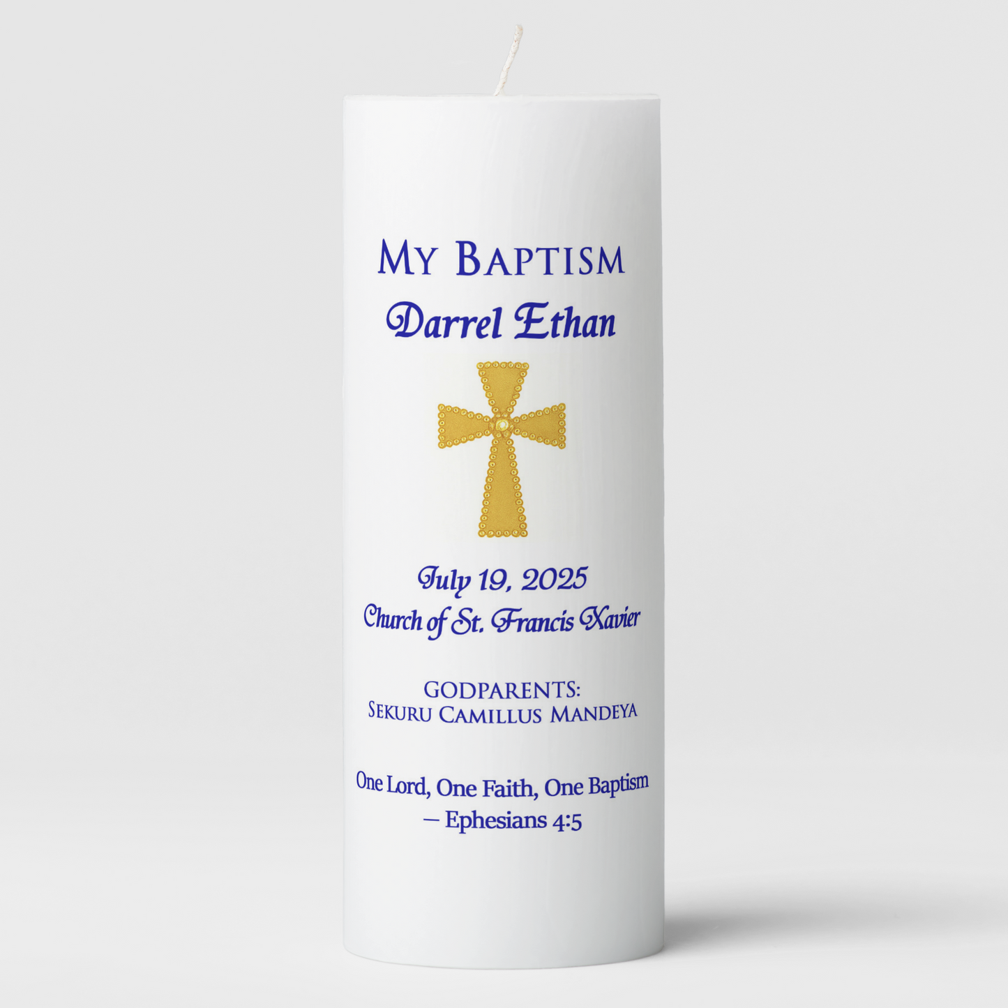 Baptism Christening Candle