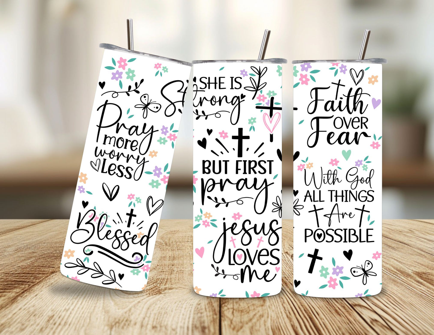 But First Pray Christian Tumbler – 600ml / 20oz