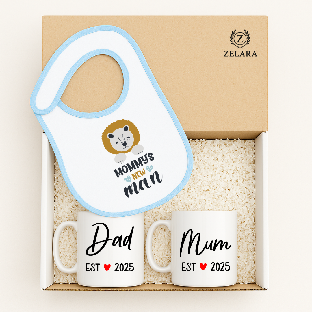 New Baby Boy Parents Gift Set - Mommy's New Man