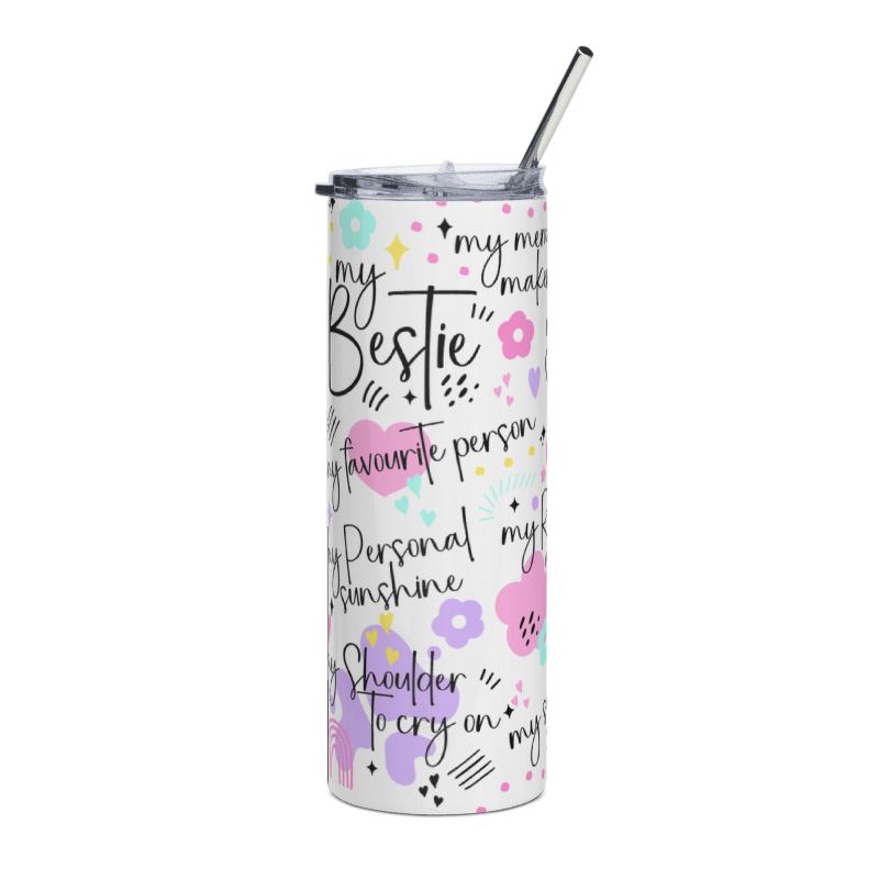 💕 Bestie Tumbler – 600ml / 20oz